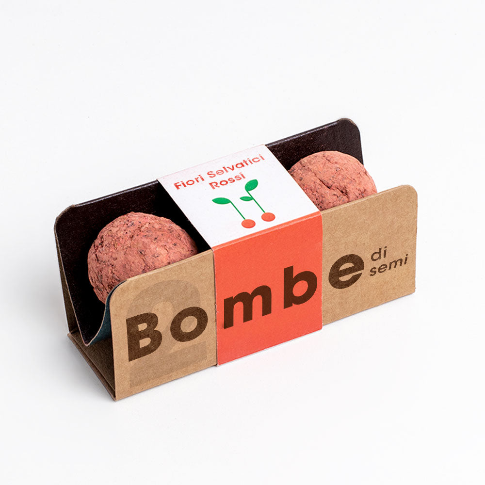 Bombe floreali - Fiori silvestri rossi