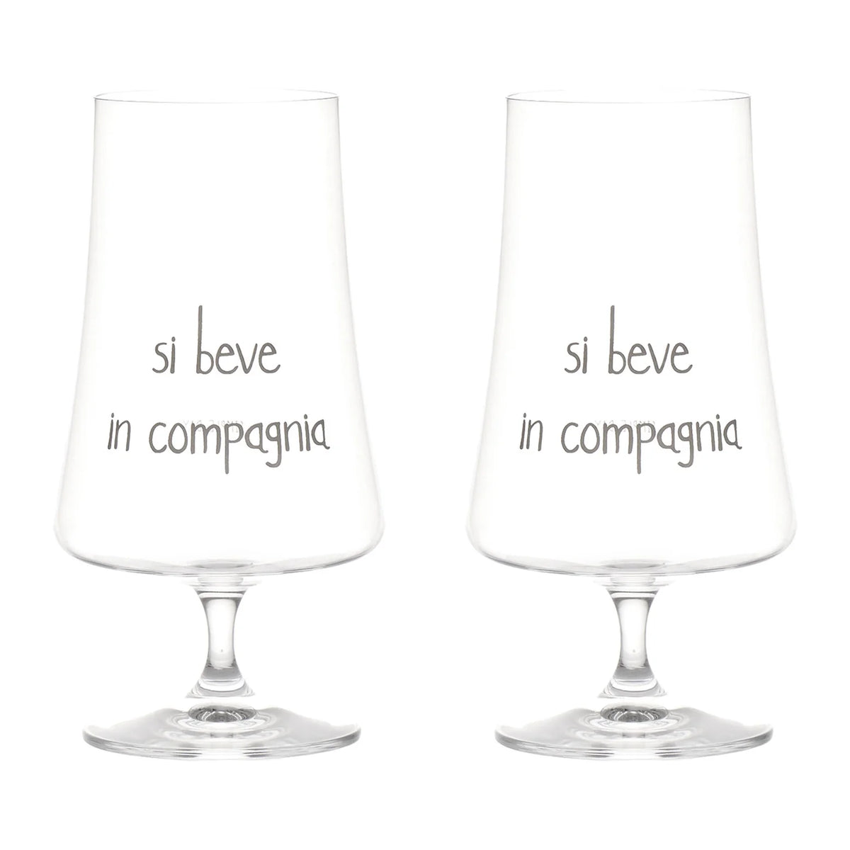 Set 2 calici - Si beve in compagnia
