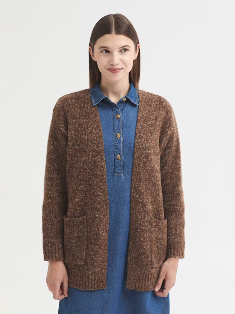 Cardigan lungo - Brown