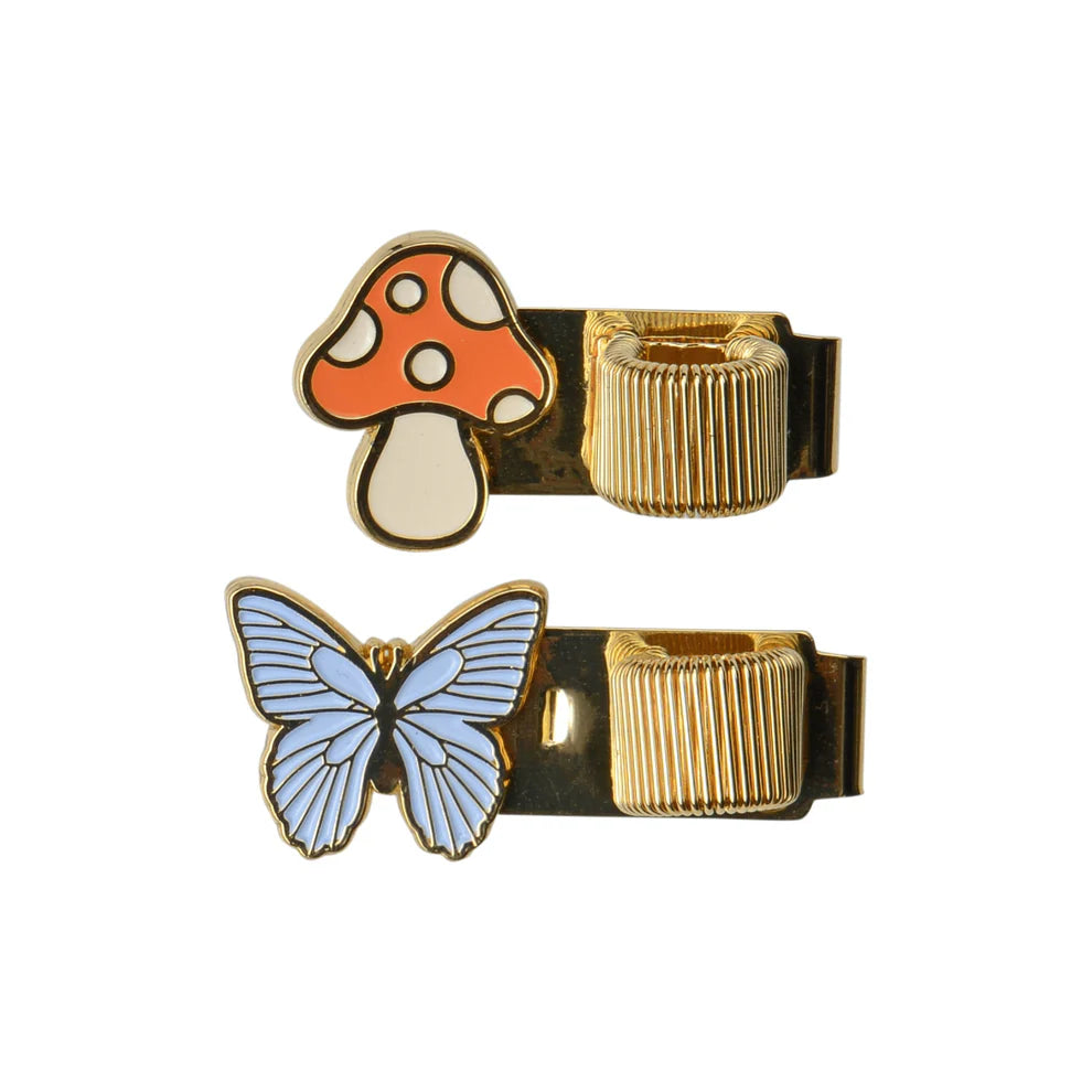 Pen Clip - Farfalla e Fungo