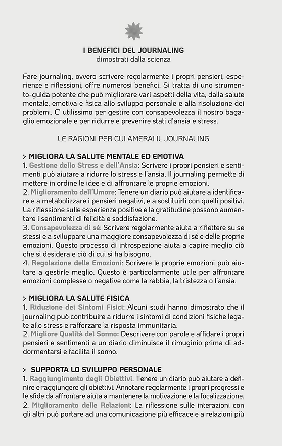 Luce Alle Mie Emozioni. Journal