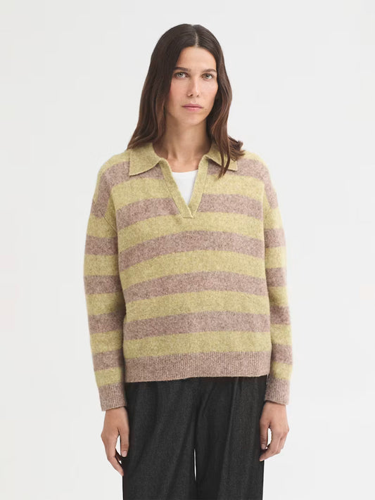Polo Stripe - Natural