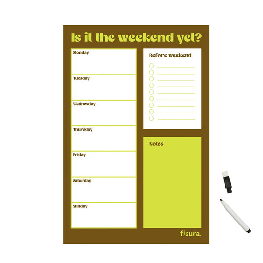 Planner Magnetico - Is the weekend yet?