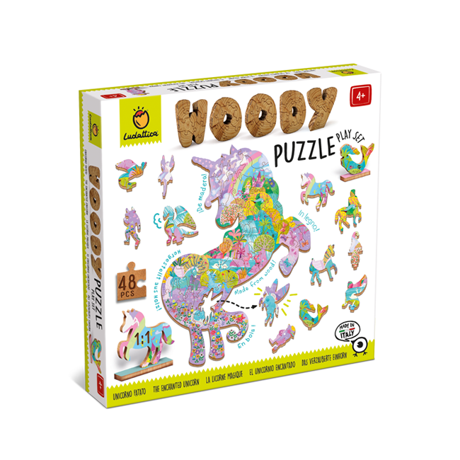 Woody Puzzle - Unicorno