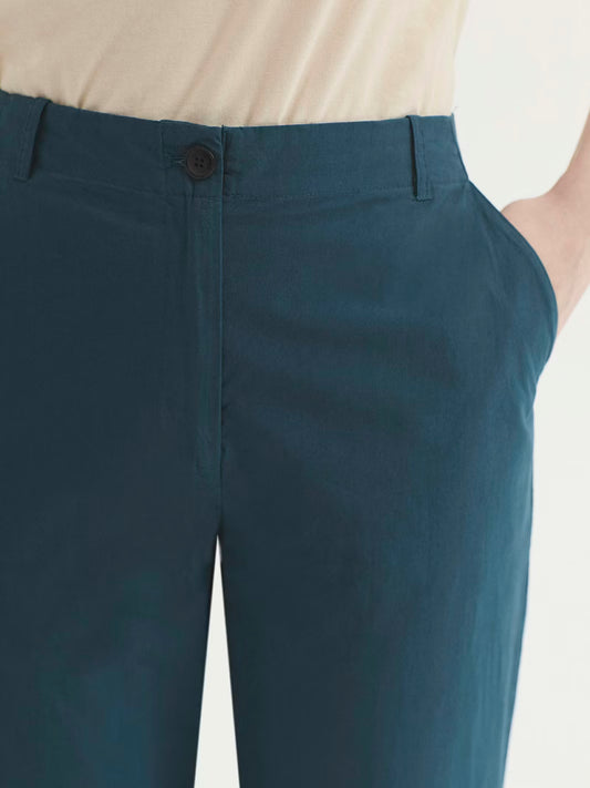 Pantaloni Popeline - Blue