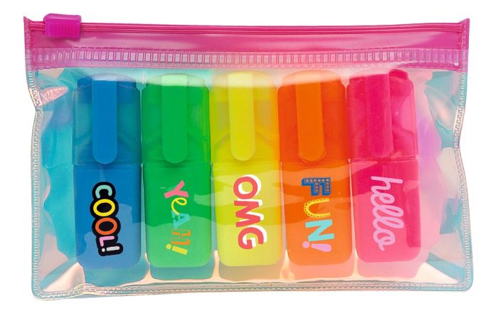 Astuccio evidenziatori - Rosa