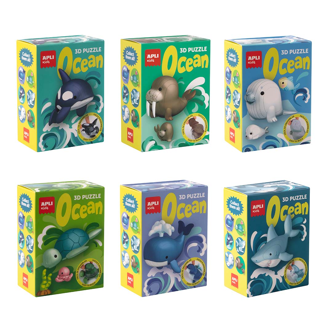 Puzzle 3D Legno - Oceano