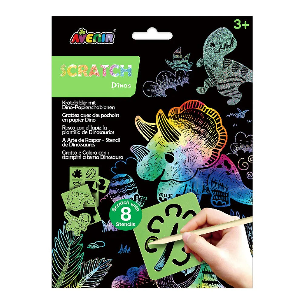 Scratch Stencil - Dinosauri