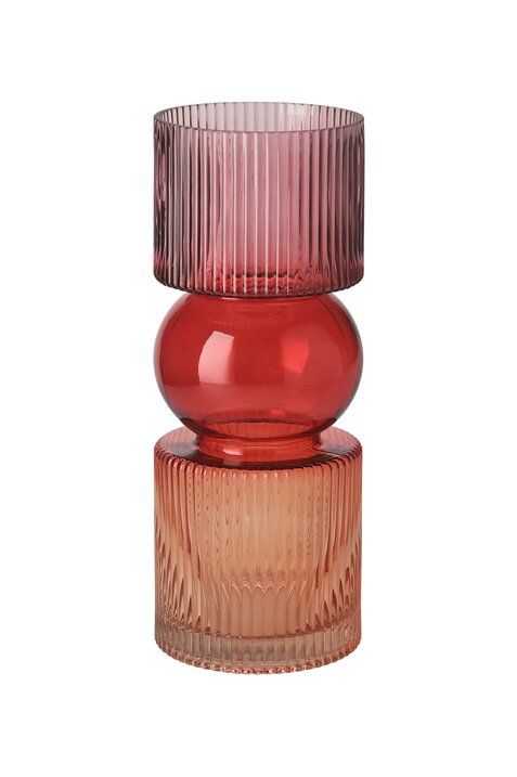 Jaquard Vase - Red