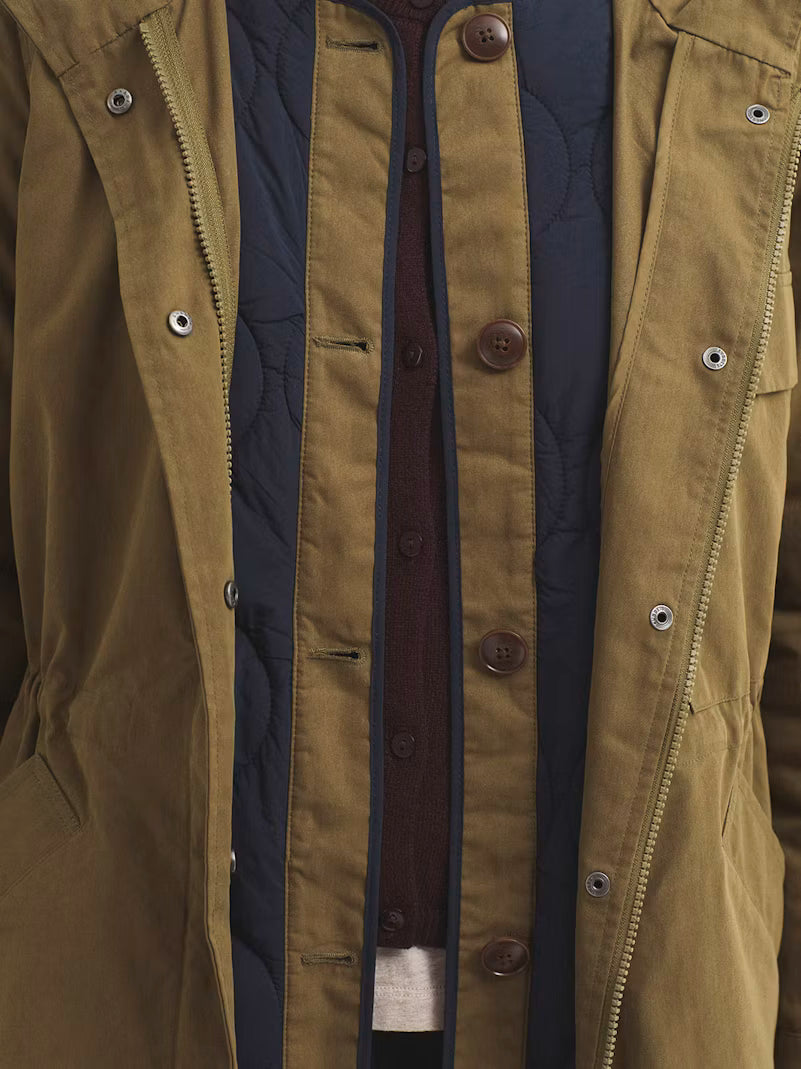 Parka con interno removibile