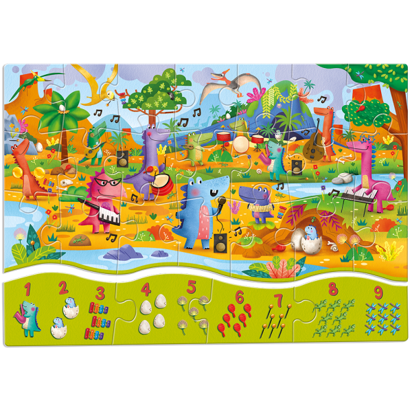 Puzzle 1 2 3 - I dinosauri