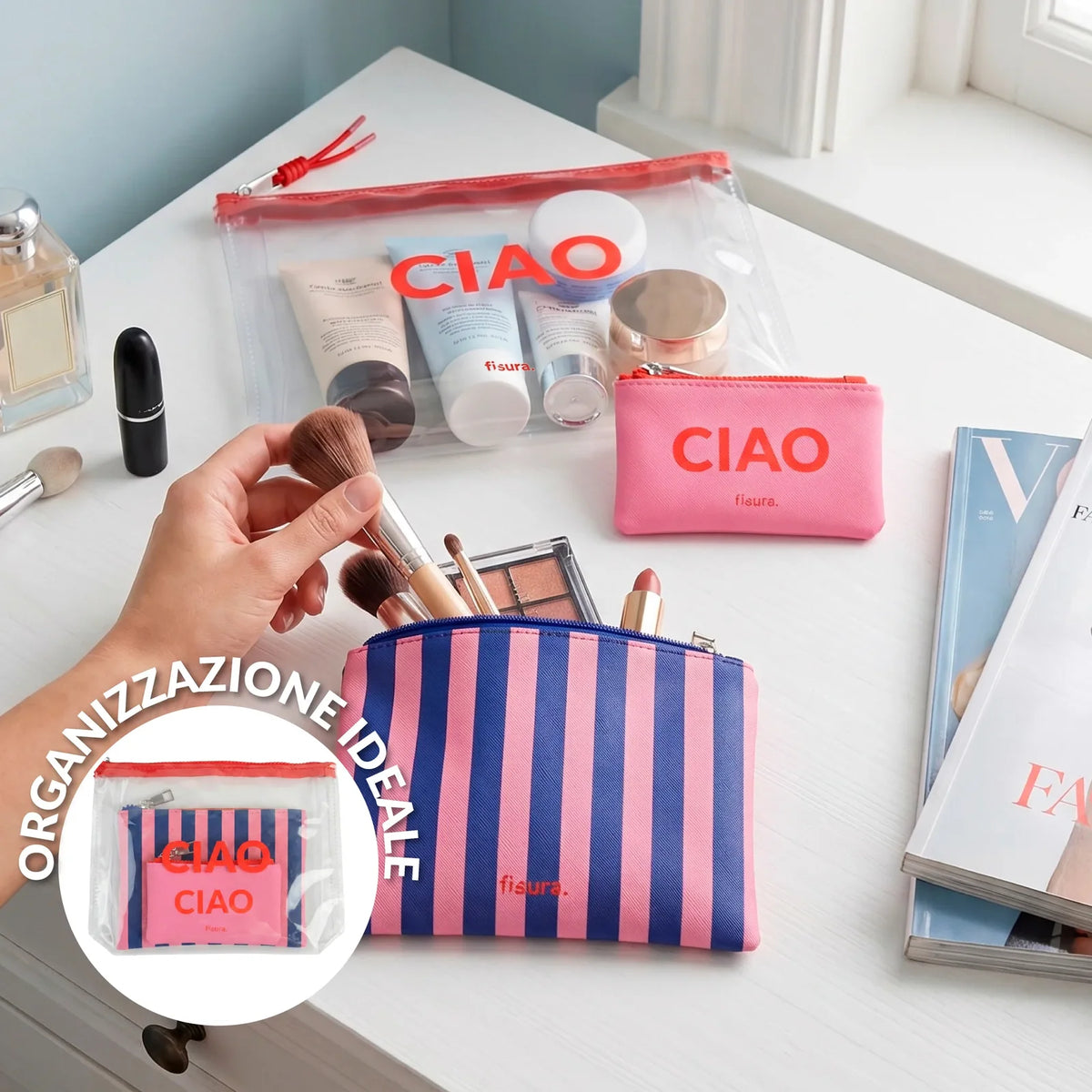 Set 3 pochette - Ciao