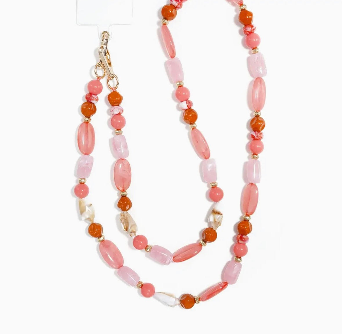 Tracolla per cellulare - rosa antico