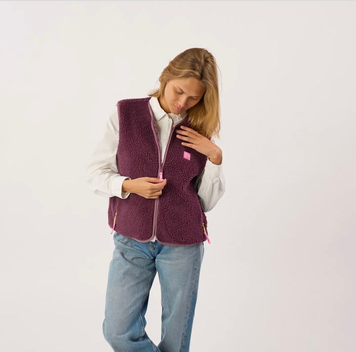 Gilet Sherpa - Viola PREORDER
