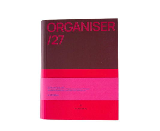 A-Journal Diario a spirale - Organizzatore 2027 - Rosa bordeaux