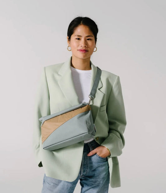 Bum Bag M - Grey & Camel