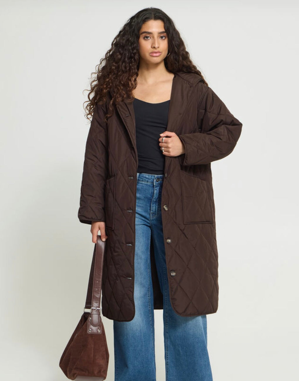 Coat - Hansa choco