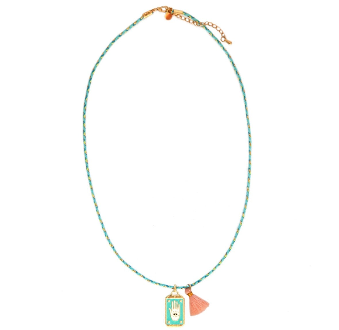 Collana Gispy - mano turchese