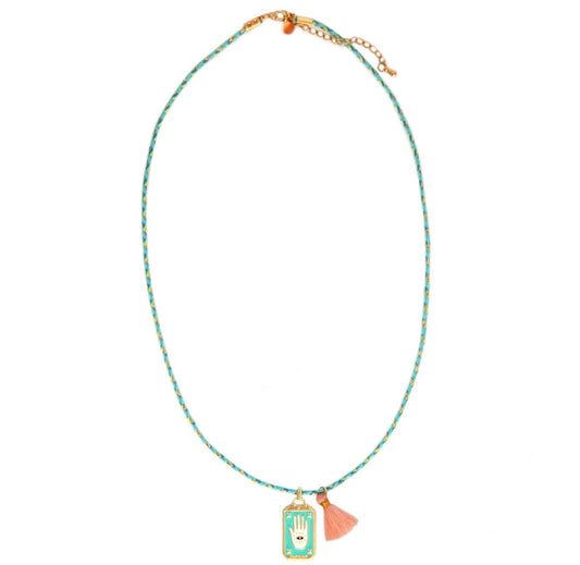 Collana Gispy - mano turchese