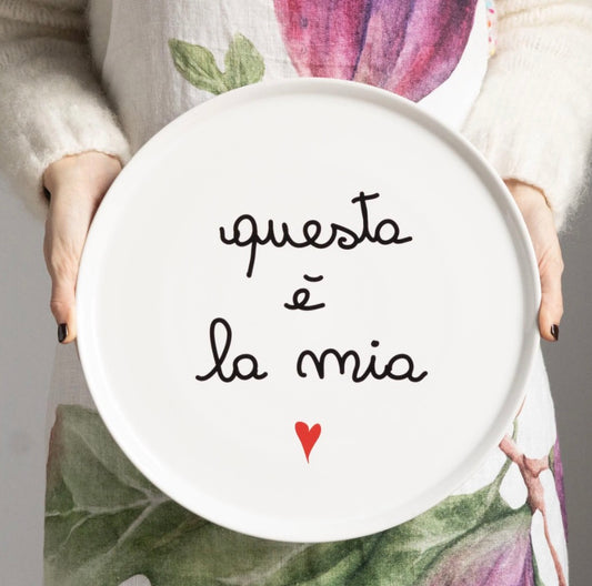 Piatto pizza - questa è la mia