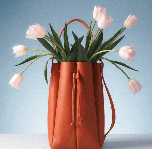 Bucket bag - Mattone