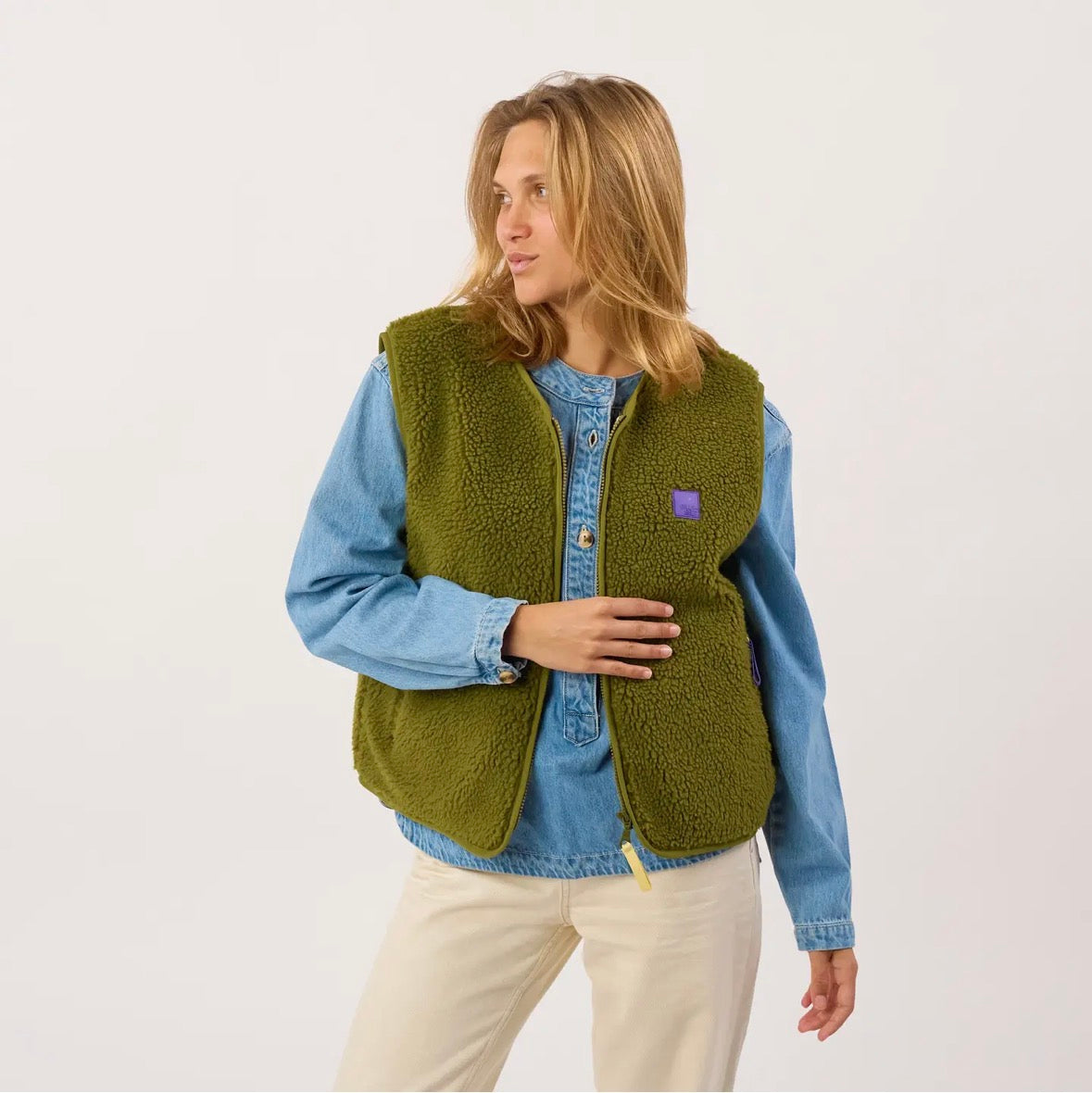 Gilet Sherpa - Verde PREORDER