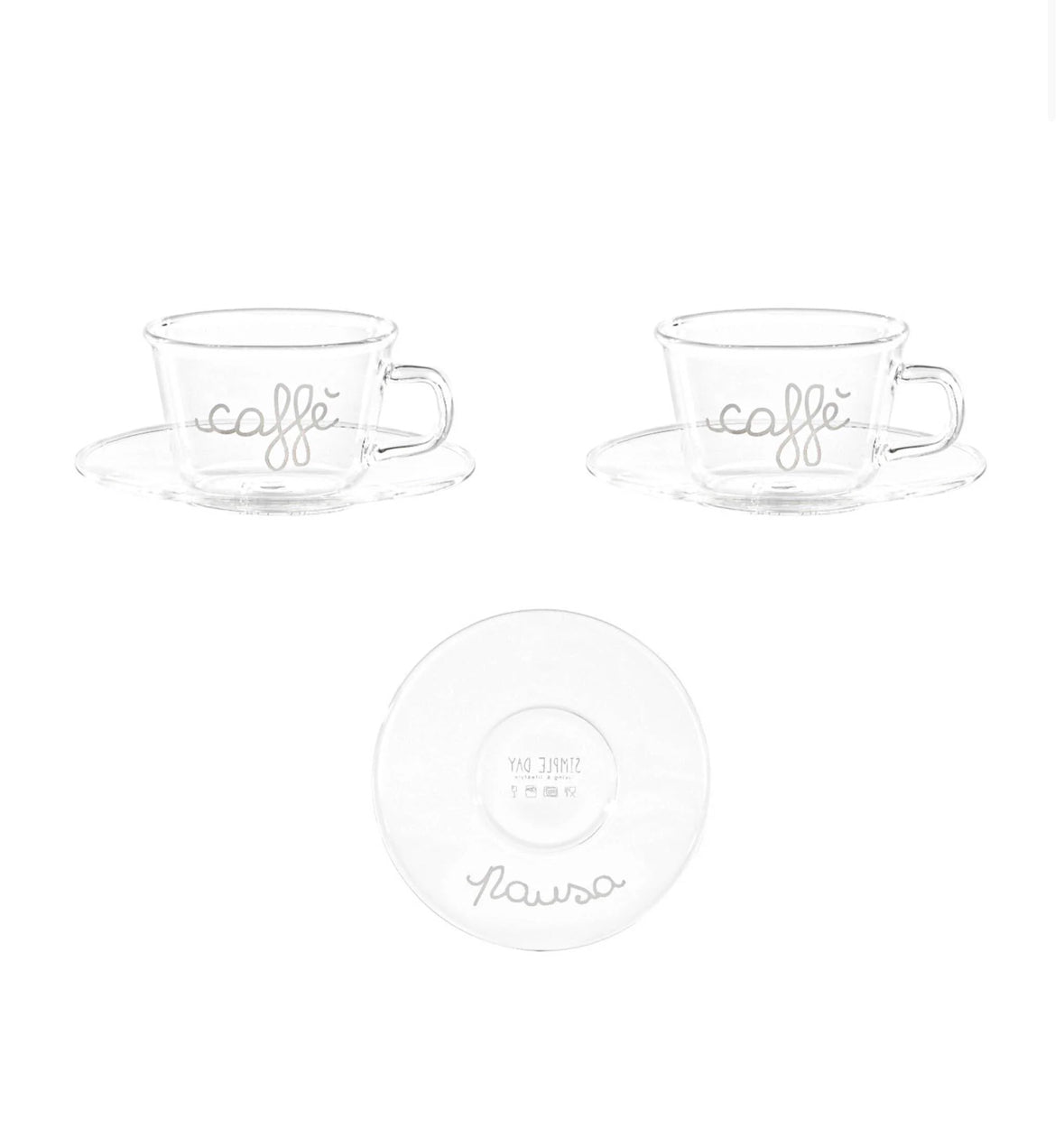 Set 2 tazzine pausa caffè