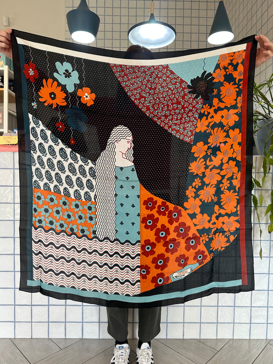 Foulard - Woman blue