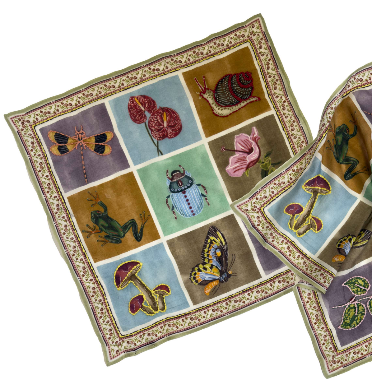 Foulard - Libellula Verde