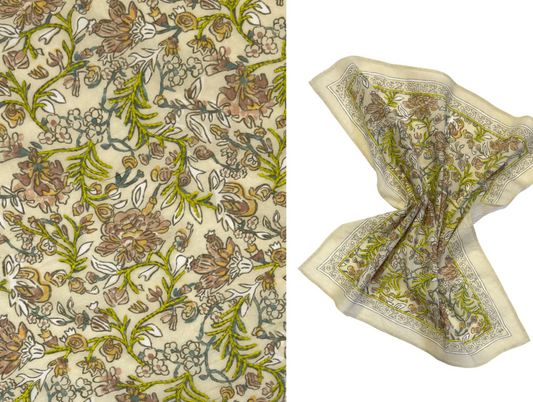 Foulard - Jaquard Lime