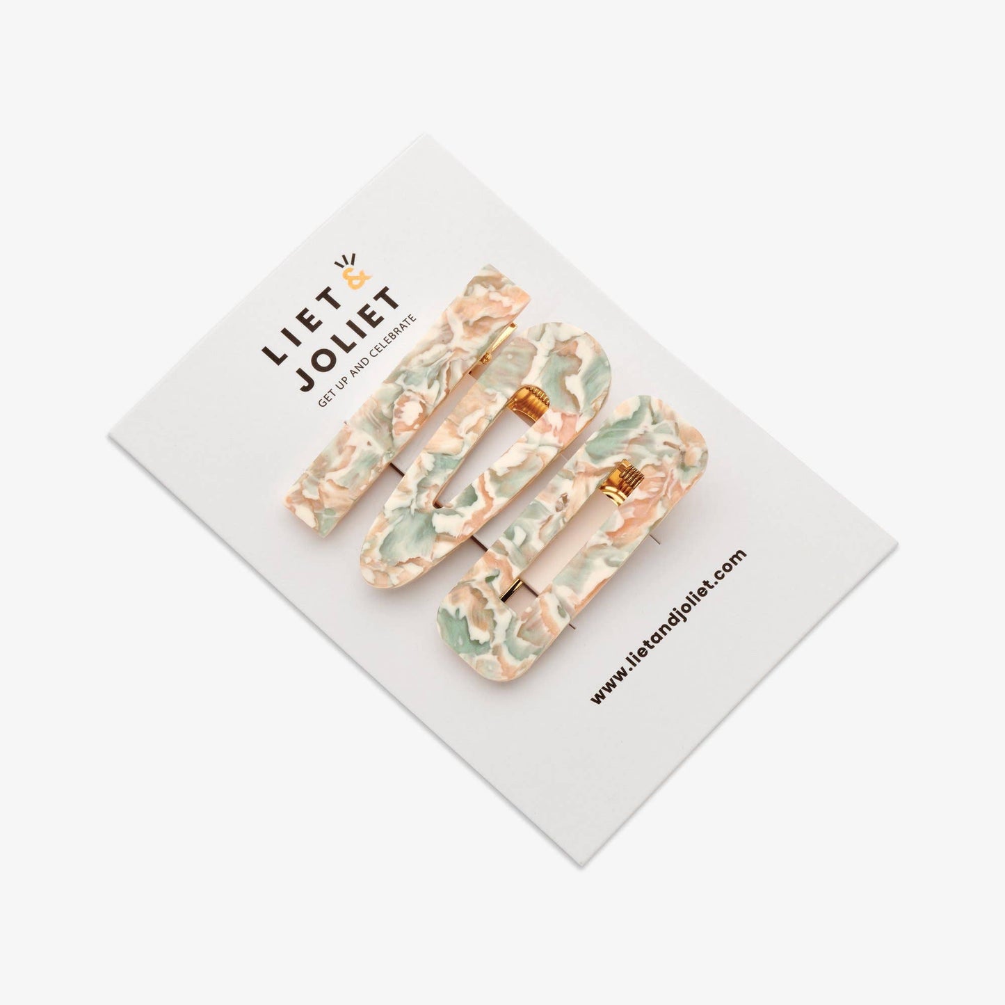 Set 3 fermagli - Verde