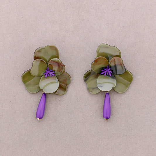 Fiore resina - Verde